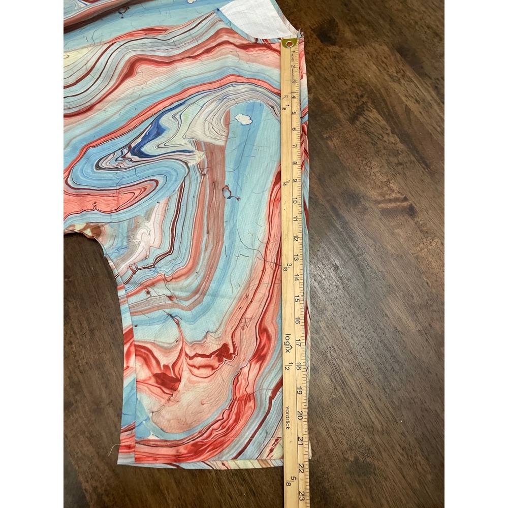 MISSLOOK Womens Abstract Marble Print Blouse Avant Lightweight Top - Picture 6 of 7